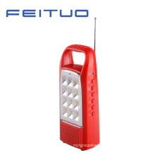 LED Portable Lamp, Rechargeable Lantern, Hand Light, FM Radio Light 620s